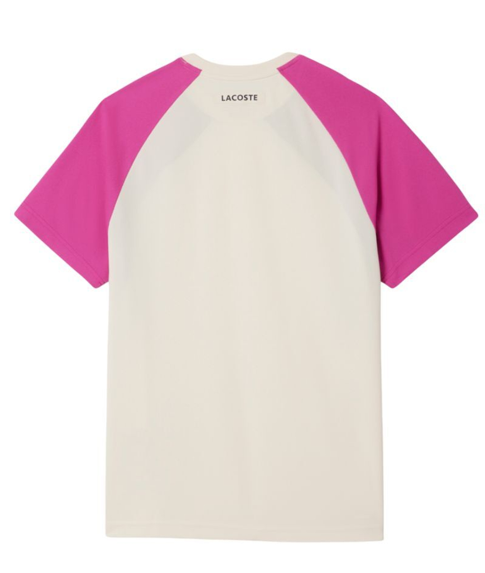 Теннисная футболка Lacoste Ultra Dry Colour-Block Tennis
