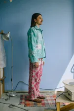 Куртка Soeurs Украшенный Расшитой Салфеткой/Light Green with Napkin Jacket зеленая