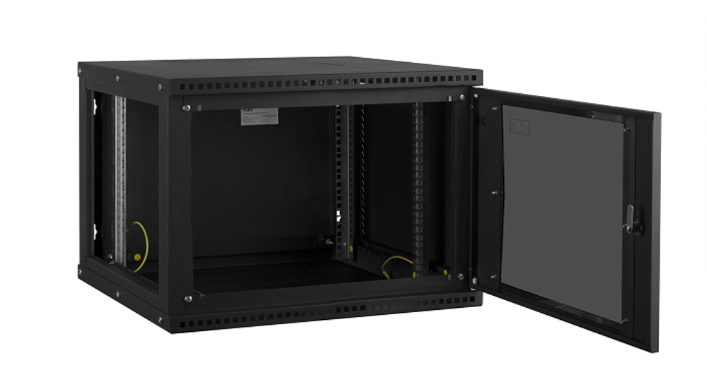 Шкаф настенный 19", 6U TLK TWI-066045-R-G-BK
