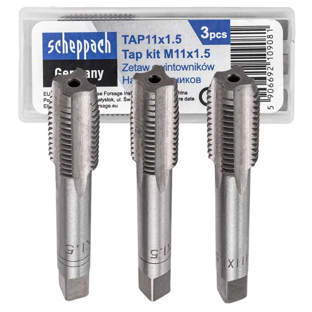 Метчик M11x1,5 (3шт) Scheppach Sch-TAP11x1.5