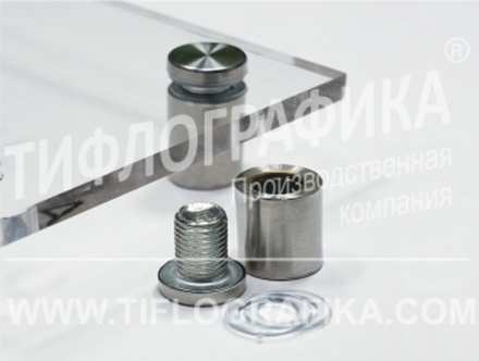 Прямое настенное крепление из Оргстекла 8 мм для мнемосхемы 470х610 мм