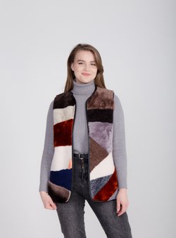 женский жилет из овчины