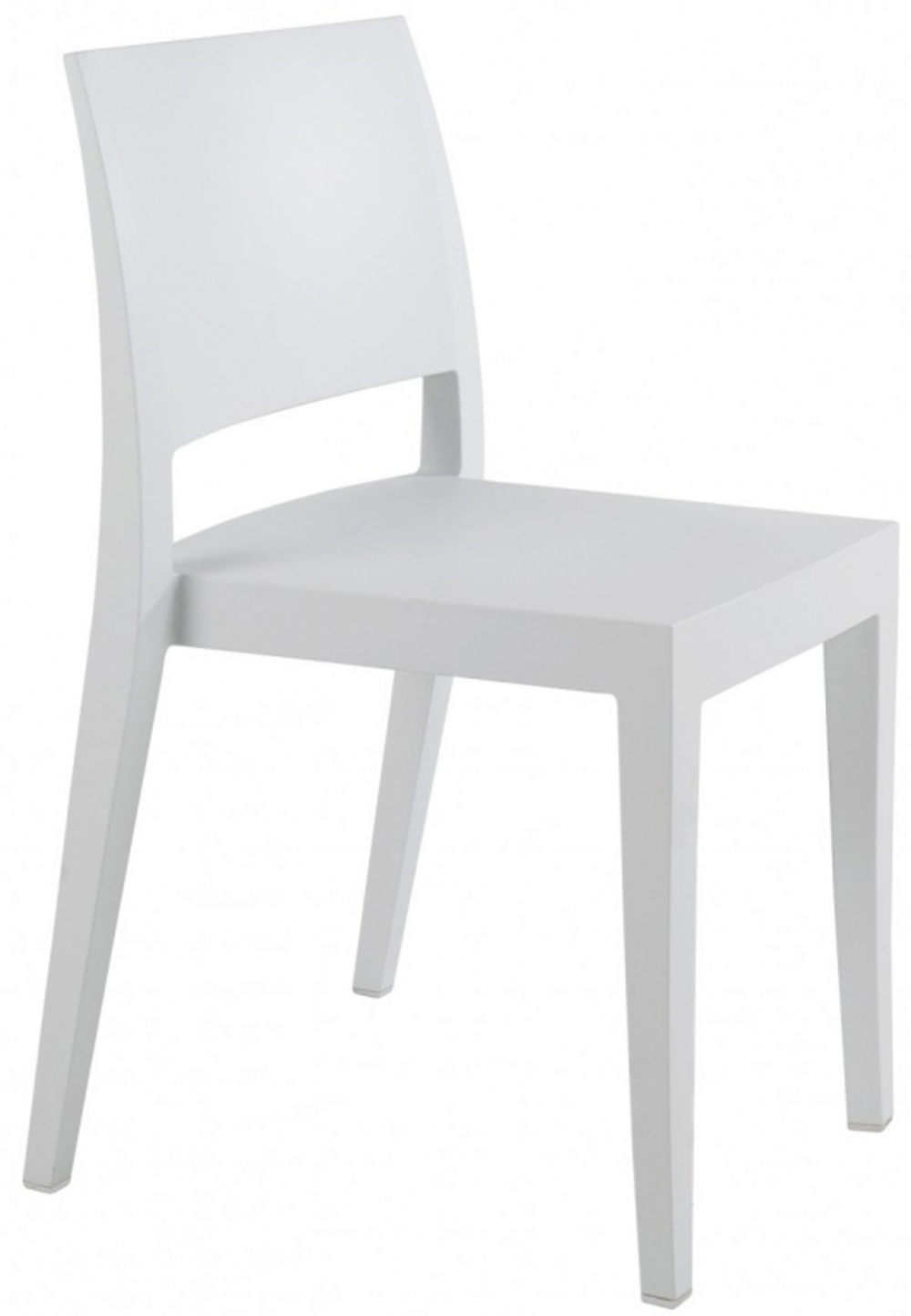 Стул пластиковый Papatya Gyza, белый матовый