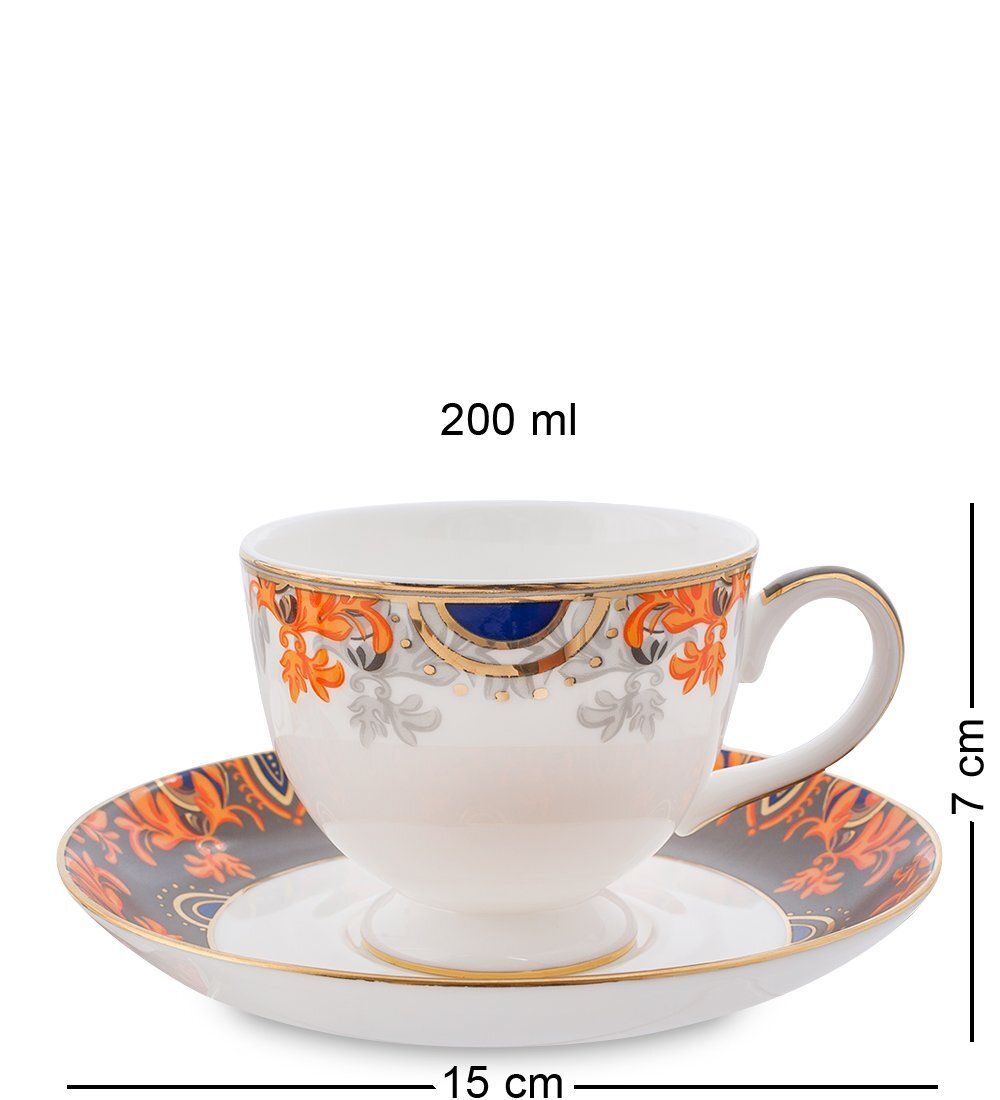 Pavone JK-218 Чайный сервиз 15 пр. на 6 перс. «Риомаджоре» (Riomaggiore  )