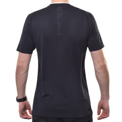 Мужское теннисное поло Wilson Players Seamless Zip Henley 2.0 - black