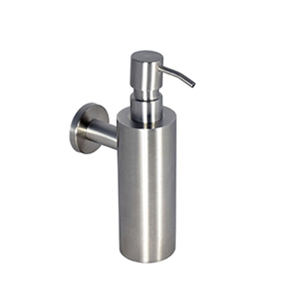 Диспенсер для мыла с кнопкой 255 мл. нерж. сталь INOX 03047.S матовый