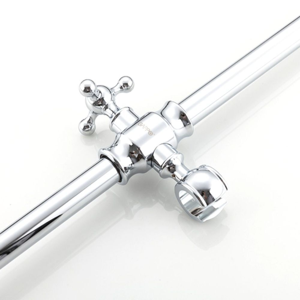 Лейка для душа, со стойкой и шлангом, хром, Gappo, G8016