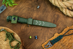 Тактический нож Combat VG-10 (Cryo) Convex Satin Olive