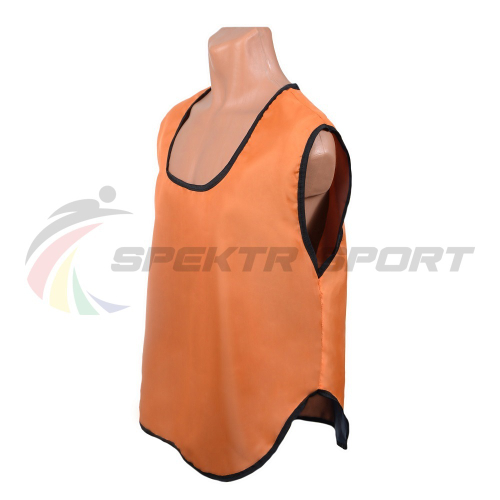 Манишка футбольная односторонняя Spektr Sport оранжевая, р.50-54