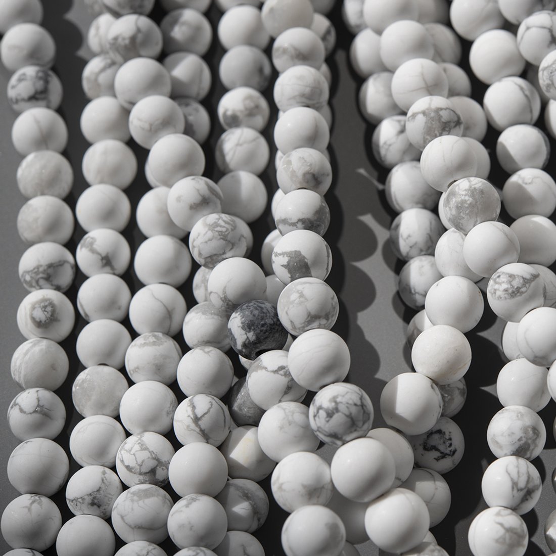 Магнезит сатиновый натуральный, 8,7мм, шар