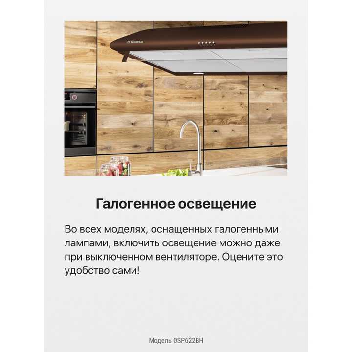 Козырьковая вытяжка Hansa OSP622BH