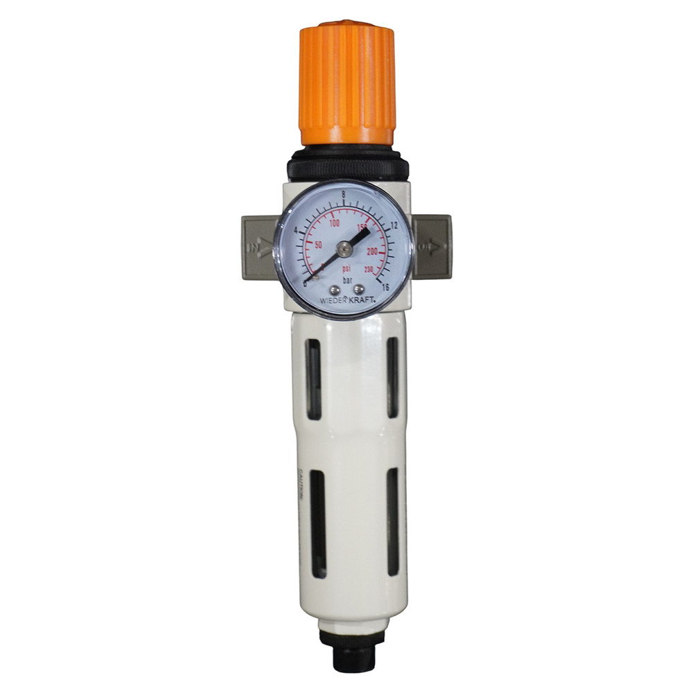 WDK-7720FA Фильтр-масловлагоотделитель 1/4" 5 мкм, 16 бар, с регулятором давления и автоматическим сбросом