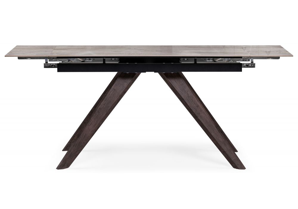 Керамический стол Морсби 140(200)х80х76 statuario cara / дуб монтана