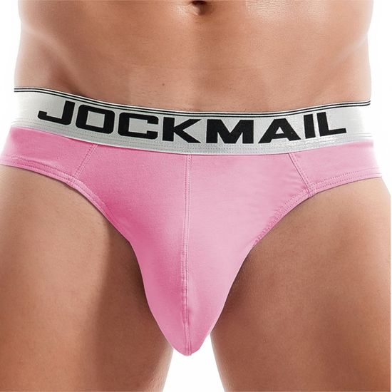 Мужские трусы стринги розовые JOCKMAIL JM1029-22