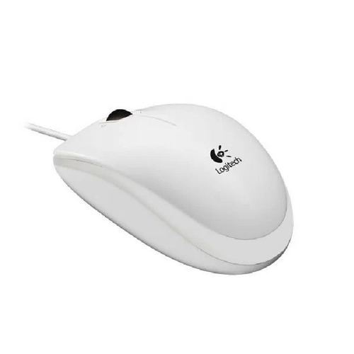 Мышь Logitech B110 USB, проводная, оптическая, белый (910-001804)