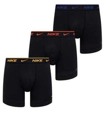 Мужские спортивные боксеры Nike Everyday Cotton Stretch 3P - black light crimson/ocher/deep night