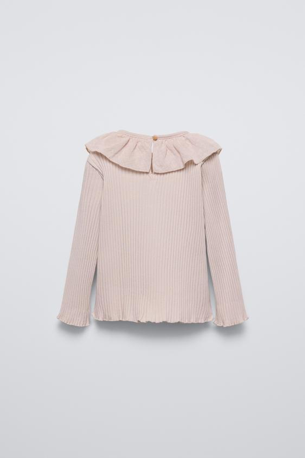 ZARA КОМБИНИРОВАННАЯ ФУТБОЛКА ИЗ ТРИКОТАЖА В РУБЧИК, КАМЕННО-СЕРЫЙ