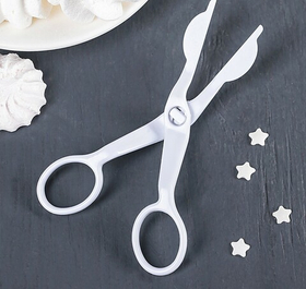 Щипцы (ножницы) для переноски кремовых цветов  13х5,5 см