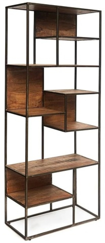Стеллаж Secret de Maison KREIG (mod. G05716) дерево акация/метaлл, 75х35х190см, хела/металл натуральный