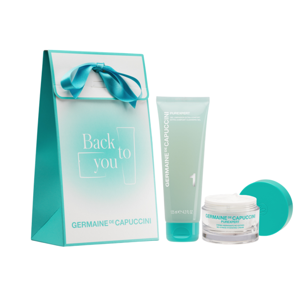 GERMAINE DE CAPUCCINI Back to You, Набор: Гель очищающий Purexpert, 125 мл, Крем увлажняющий Purexpert, 50 мл