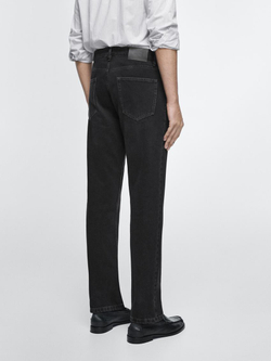 Massimo Dutti Джинсы зауженного кроя, угольный