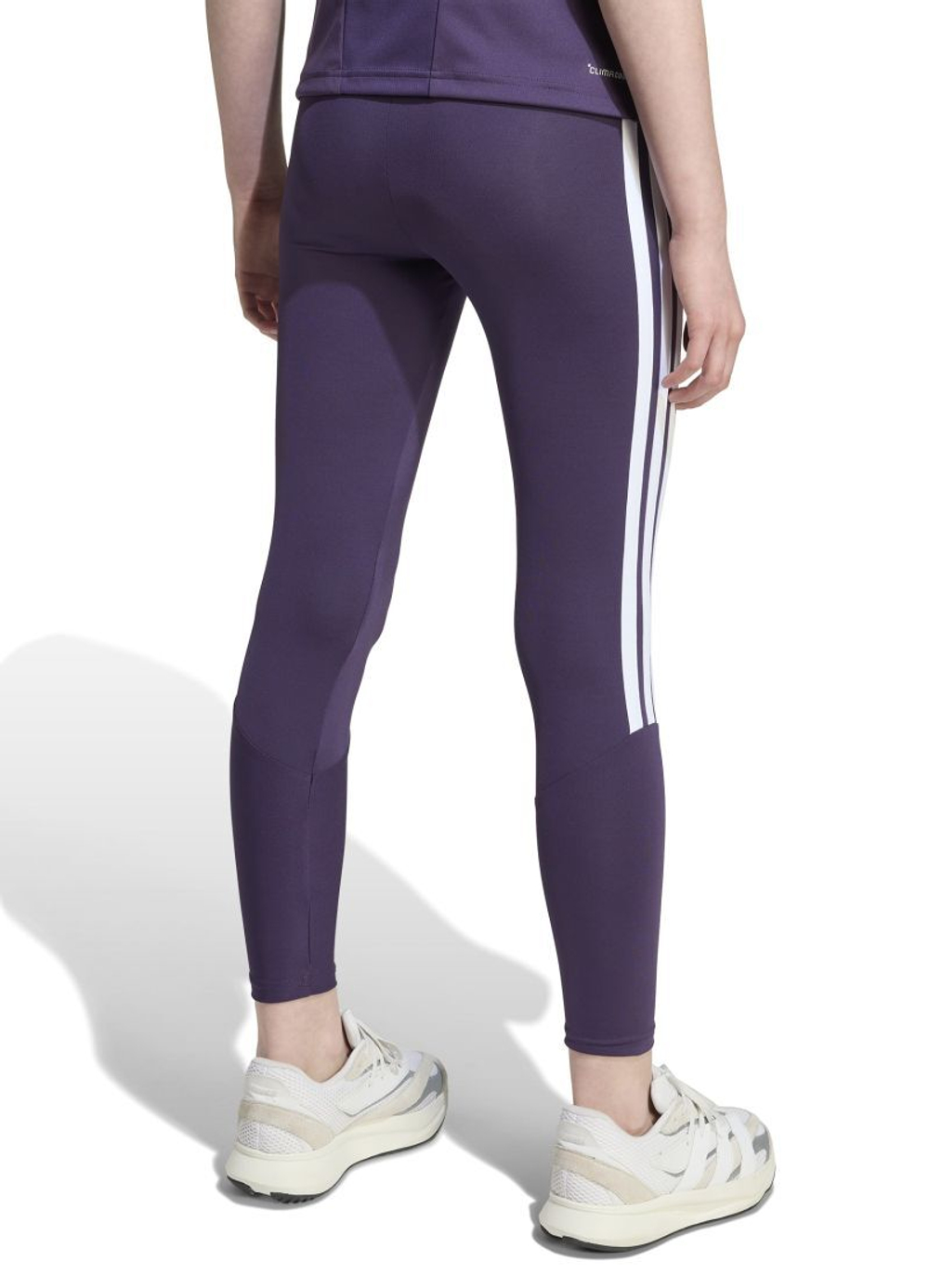 Брюки для девочки Adidas Train Essentials 3-Stripes - aurora plum/white