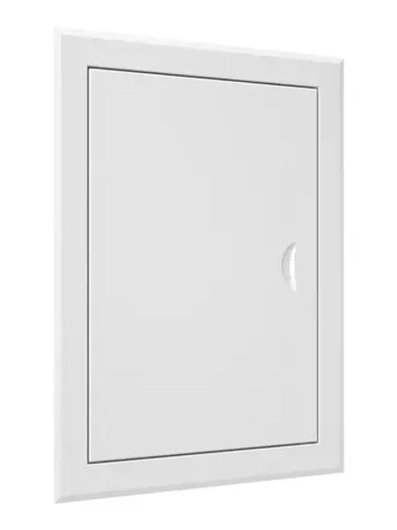 Люк 150*200 ЛМ 1520 ревизионный 210х260, фланец 150х200 стальная с выемкой title=