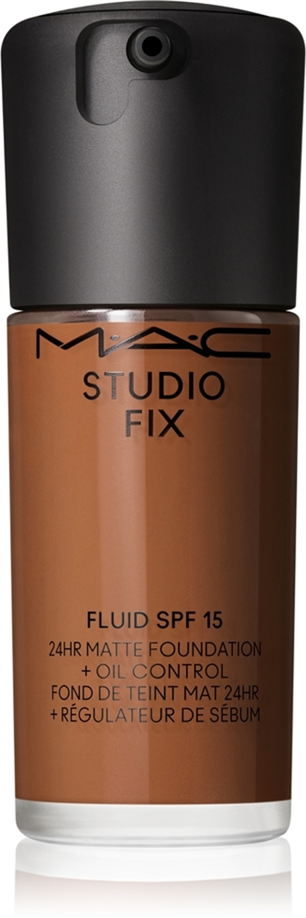 MAC Cosmetics Studio Fix Fluid SPF 15 24HR Matte Foundation + Oil Control - Матирующая тональная основа SPF 15, 30 ml