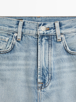 Massimo Dutti Джинсы прямого кроя, светло-голубой