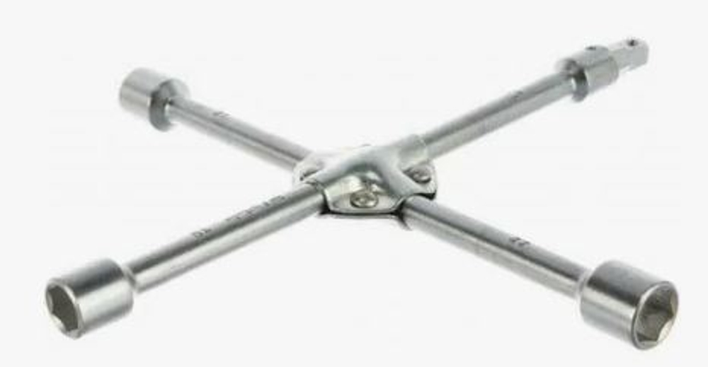 Ключ балонный крест 17-19-21-1/2 усиленный КЛЕПАНЫЙ (1138/12010)