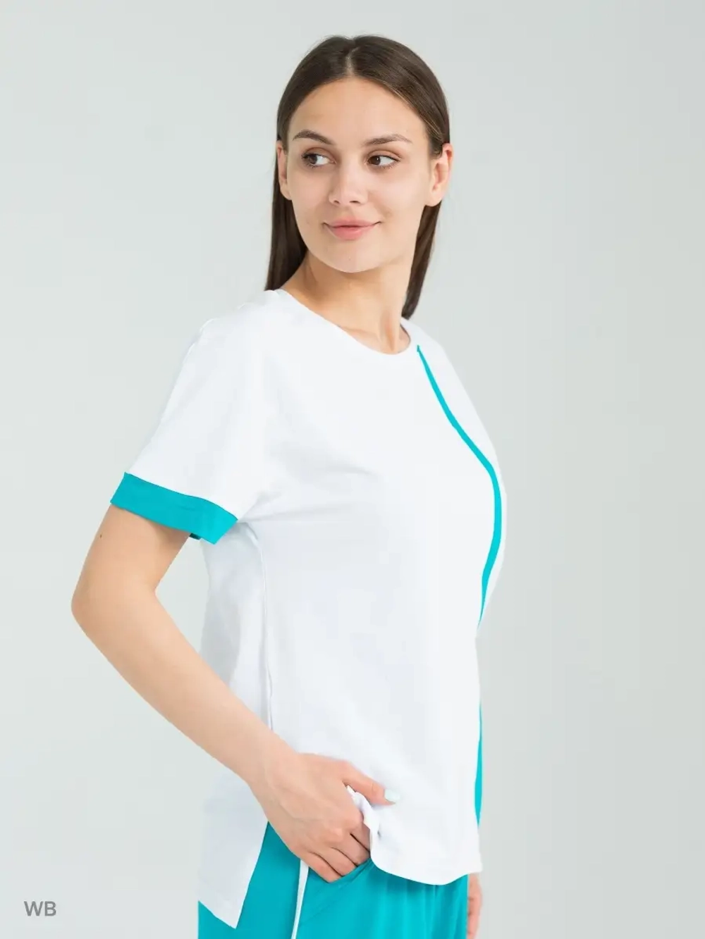 Костюм трикотажный оверсайз с широкими брюками