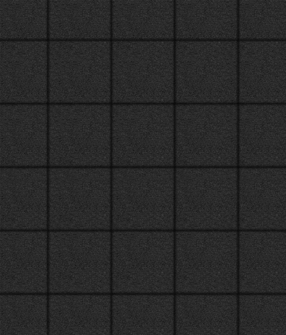 Гранитная тротуарная плитка КВАДРАТ - Б.2.К.6 Гранит Черный