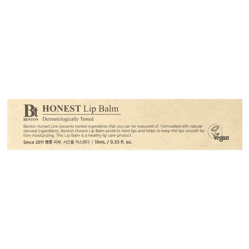 Benton, Бальзам для губ Honest, 10 мл (0,33 жидк. унц.)