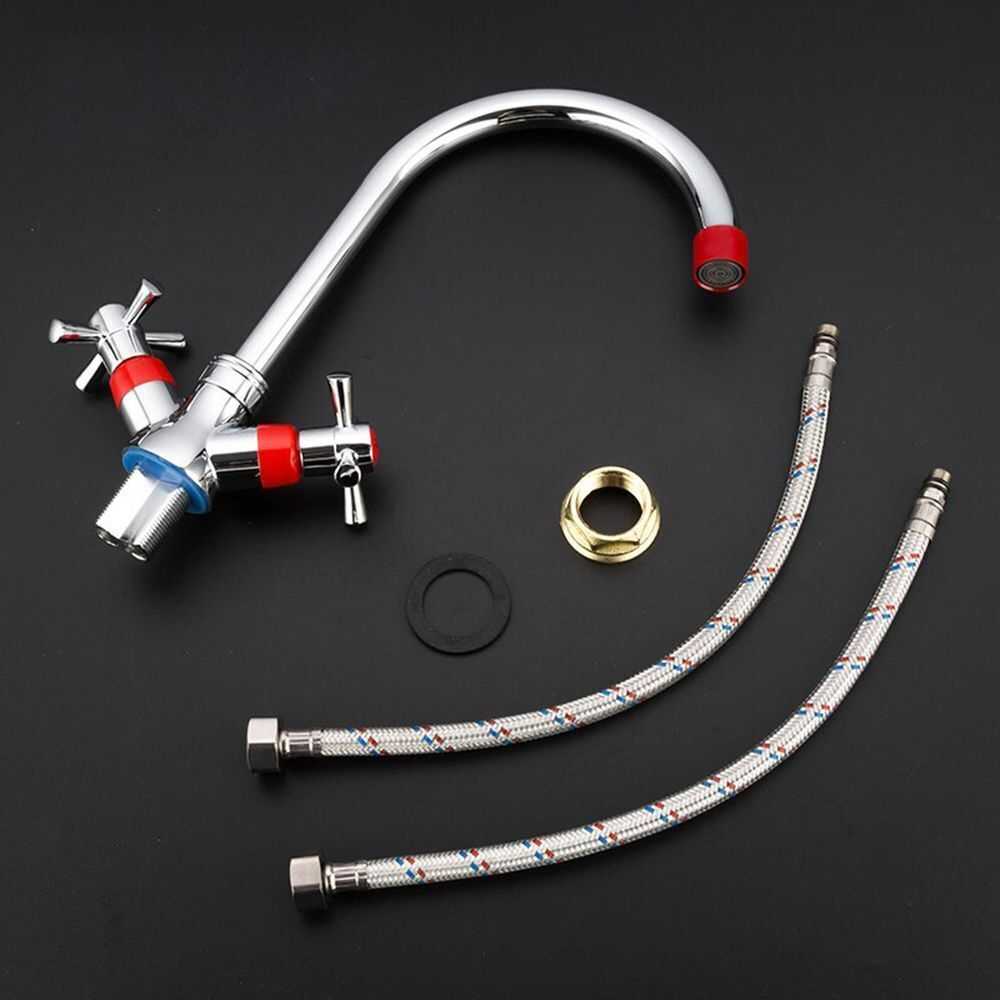 Смеситель для кухни, Frud, с кран-буксой, красн, R49118-10