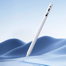 Стилус от Dux Ducis серии SP-06 белого цвета для планшетов iPad c 2024-, с индикатором заряда