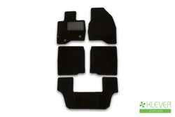 Коврики в салон Klever Standard FORD Explorer, 2015-2017, 2017-2019, кроссовер, 5 шт. (текстиль) Klever.KLEVER021670101210KH
