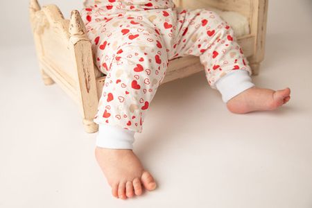 Детская пижама с брюками Сердечки арт. ПЖ-КЕШ/сердечки