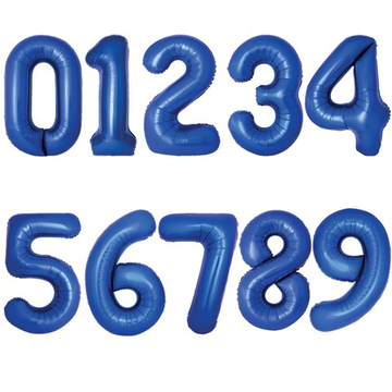 Фольгированные цифры, в глубоком синем цвете, 102 см