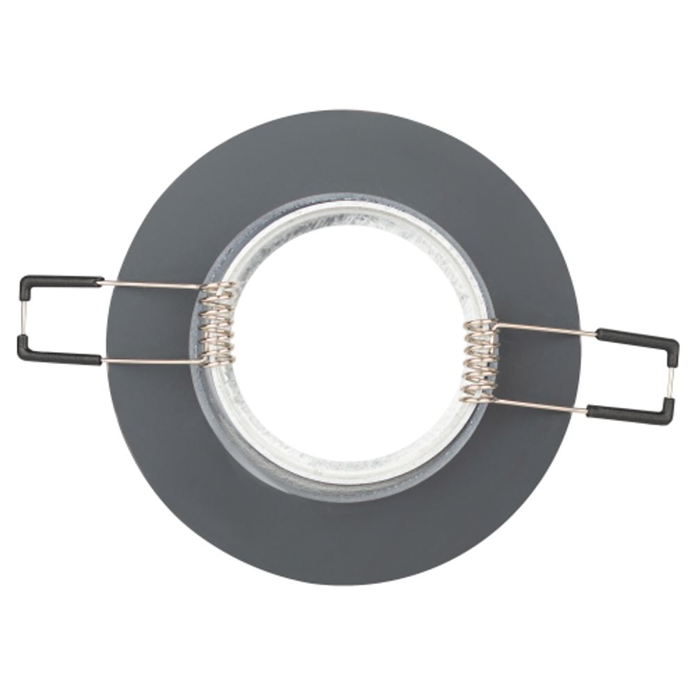 DK7 CH/BK Светильник ЭРА декор стекло круглое MR16,12V/220V, 50W, хром/черный