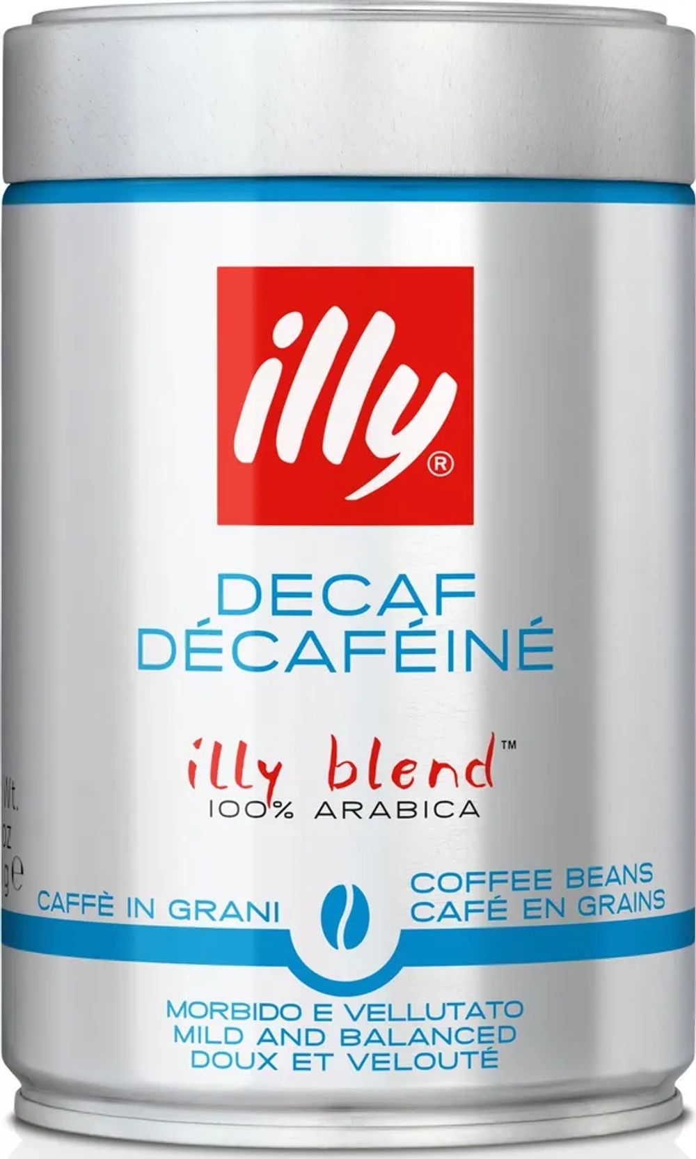 Кофе в зернах illy Decaf, без кофеина, 250 г