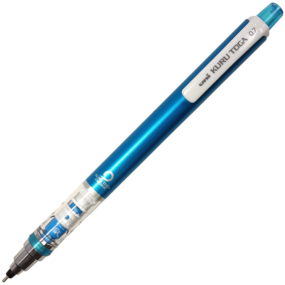 Механический карандаш 0,7 мм Uni Kuru Toga Standard (голубой)