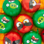 Шар (18''/46 см) Круг, Angry Birds, Зеленый