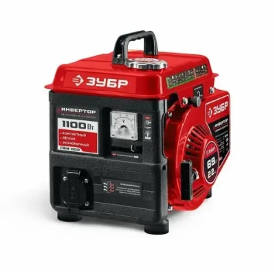 ЗУБР 1100 Вт, инверторный генератор
