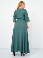 Платье на резинке с поясом