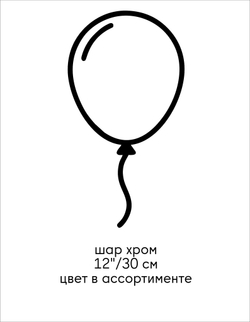 шар хром 12"/30 см