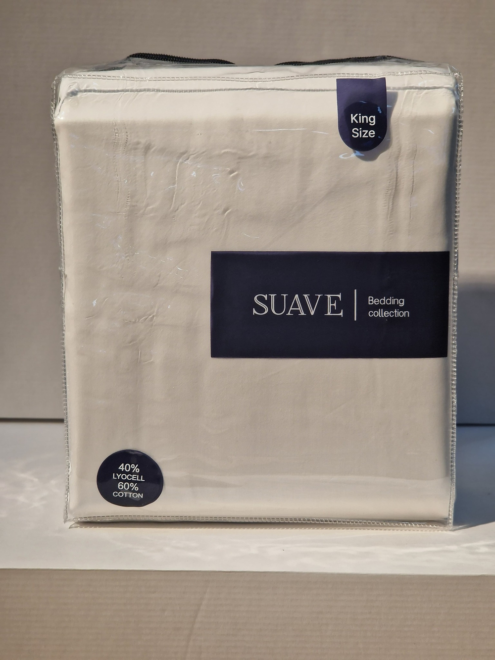 4870216961602 SUAVE Тенсель Плэйн ЕВРО КПБ БЕЛЫЙ