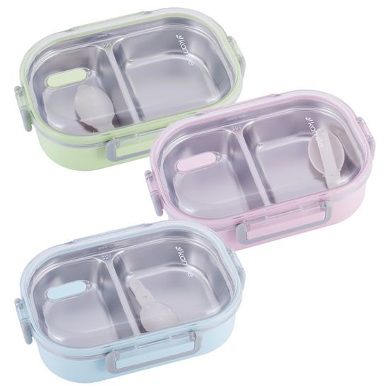 Ланч бокс 650 мл. Kamille KM 2118 пластик, нержавеющая сталь