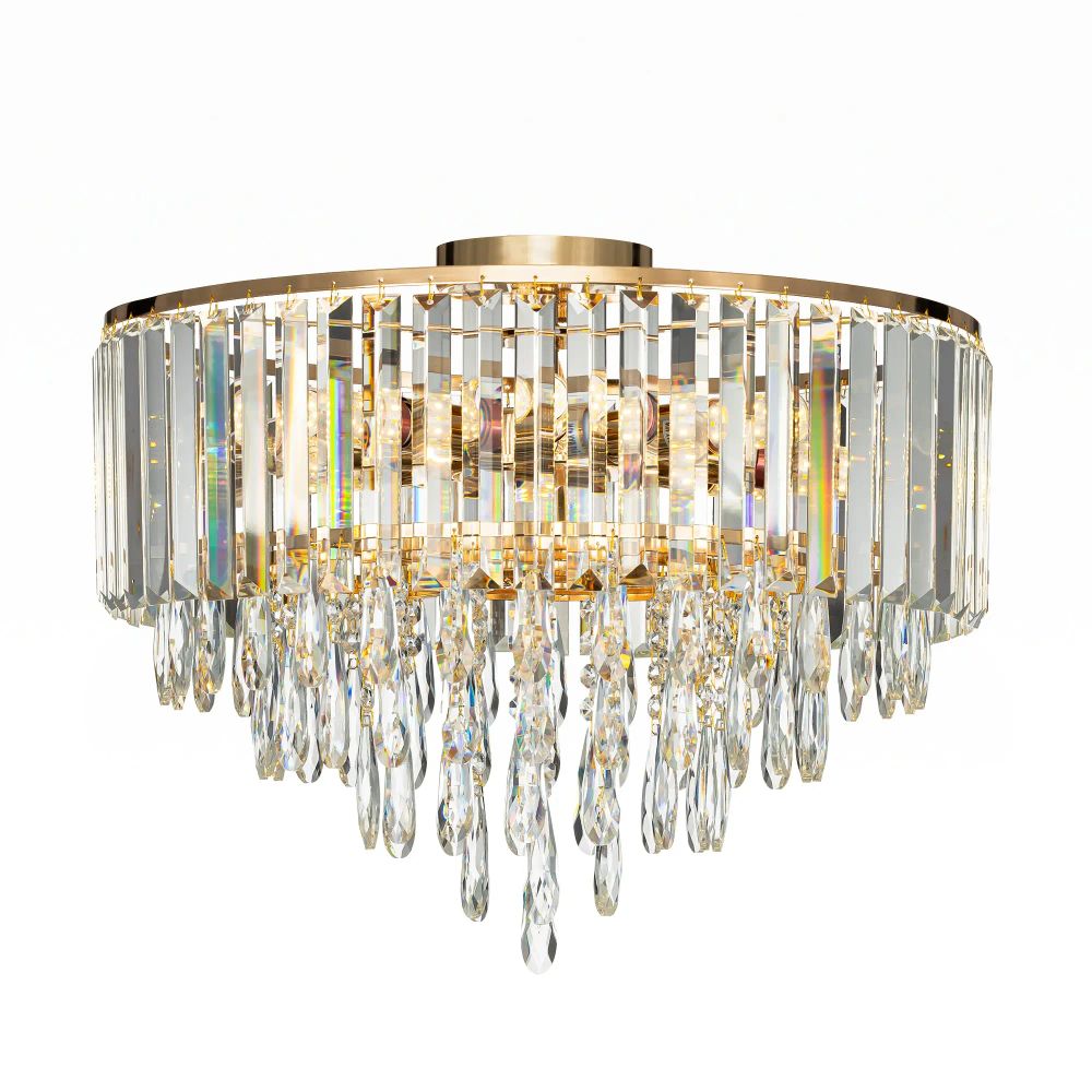 Citilux LEONNA CL320182 Люстра хрустальная Золото