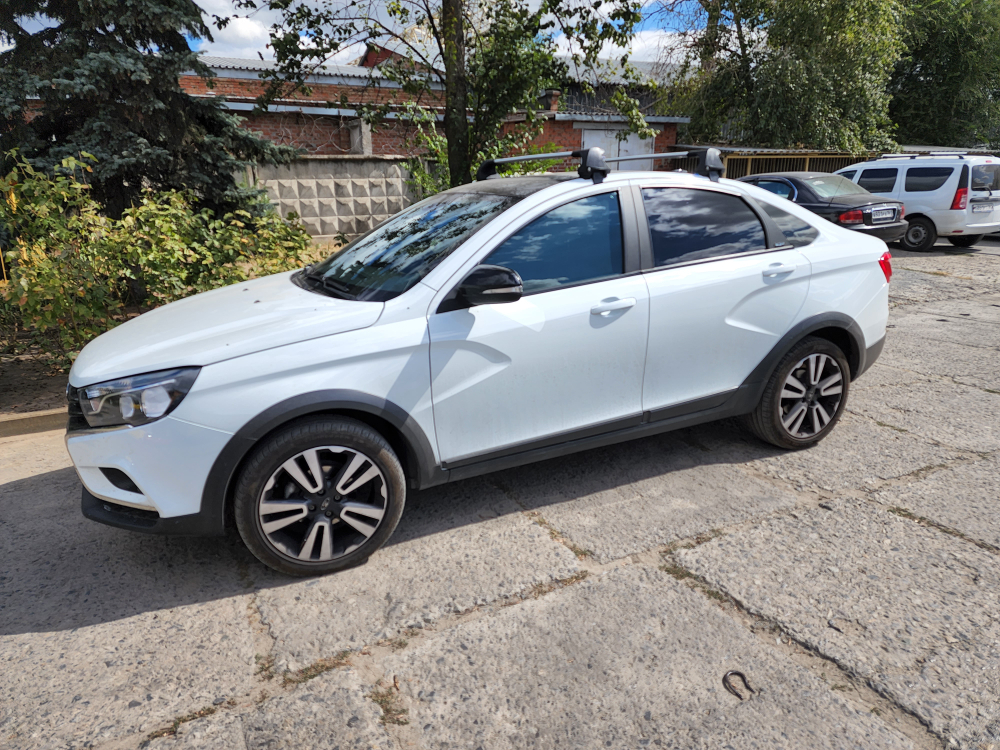 Багажник на крышу (адаптер) для Lada Vesta (2015-н.в.) за дверной проем  ED20-015