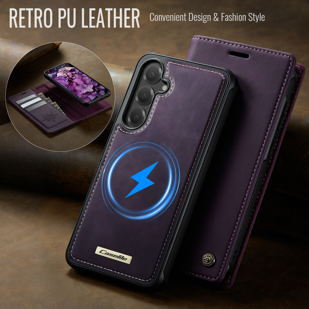 Чехол-кошелек CaseMe 2 in 1 MagSafe Samsung Galaxy S24+